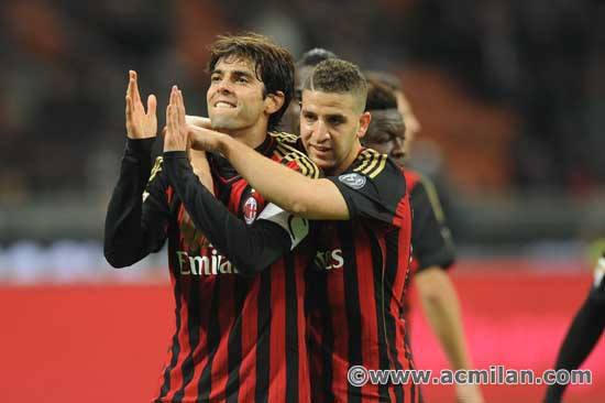 Ricardo Kakà e Adel Taarabt - fonte www.acmilan.com