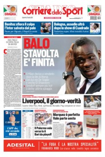 Prima pagina Corriere dello Sport