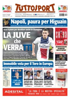 Prima pagina Tuttosport