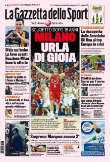 Prima Pagina La Gazzetta dello Sport