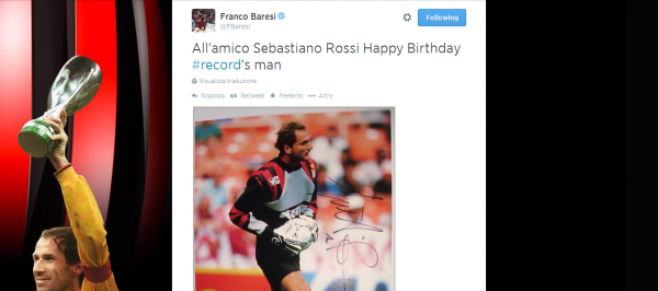 Dal profilo Twitter di Franco Baresi