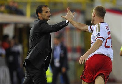 Ignazio Abate e Massimiliano Allegri - fonte www.ilsussidiario.net