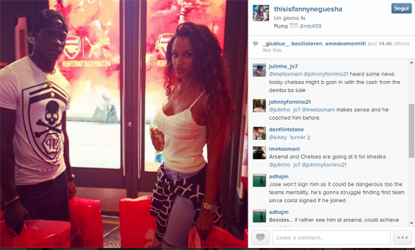 Dal profilo Instagram di Fanny Neguesha