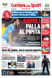 Prima pagina Corriere dello Sport
