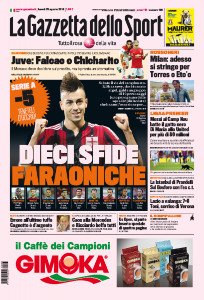 oggi gazzetta 25 ago