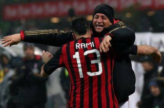 Adil Rami e Philippe Mexes esultano - www.milanlive.it