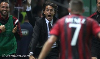 Filippo Inzaghi e Jérémy Ménez - fonte www.acmilan.com