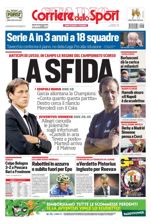 Corriere dello Sport (Fonte: funize.com)