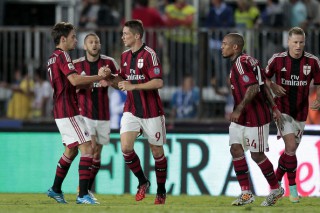 Festa Milan: Torres, Menez, De Sciglio, Abate e De Jong (fonte: zimbio.com)