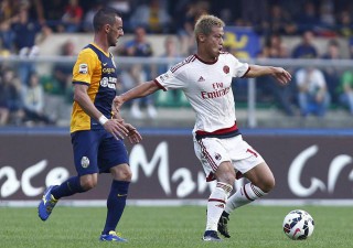 Keisuke Honda in azione, fonte foto: giornalettismo.com