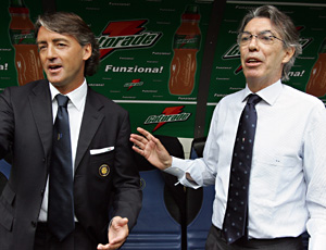 Roberto Mancini e Massimo Moratti - fonte www.makia.ilcannocchiale.it
