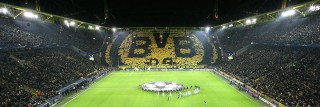 Il 'Muro Giallo' del Signal Iduna Park, stadio del Borussia Dortmund - fonte www.bvb.de