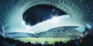 Interno dello Stade Vélodrome, che ospita le gare dell'Olympique Marseille