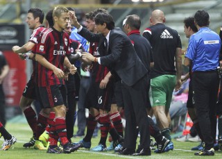 Keisuke Honda e Filippo Inzaghi- fonte www.zimbio.com