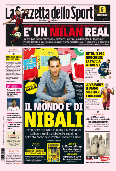 oggi gazzetta 31 dic