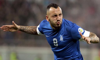 Mitroglu, attaccante greco dell'Olympiakos - fonte: serieanews.com