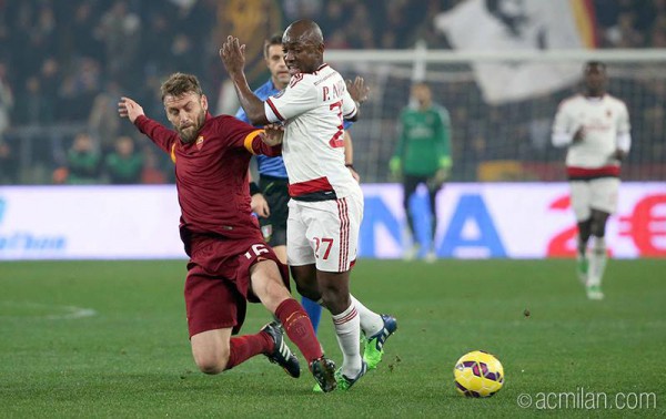 Pablo Armero e Daniele De Rossi (fonte: facebook AC Milan)