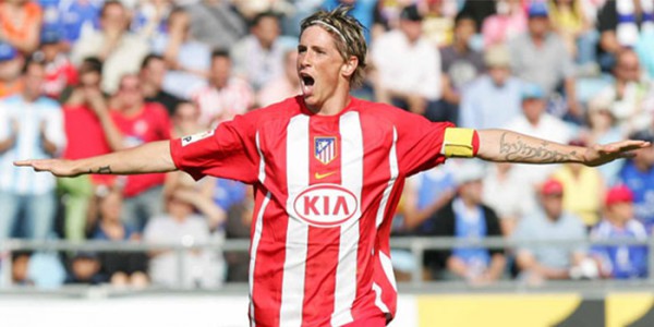 Fernando Torres ai tempi dell'Atletico (fonte: quecrack.com)