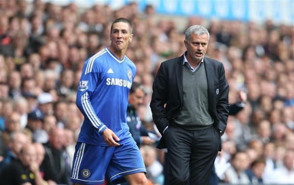 Fernando Torres e José Mourinho - fonte www.digisport.ro