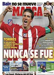 La prima pagina di Marca (marca.com)