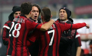 L'esultanza del Milan con mister Inzaghi (fonte: gazzetta.it)