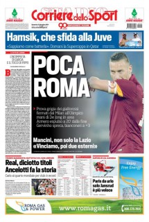 Prima pagina il Corriere dello Sport, fonte foto corrieredellosport.it