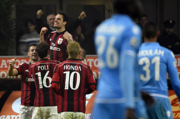 L'esultanza di Jack Bonaventura dopo il gol al Napoli (fonte: gazzetta.it)