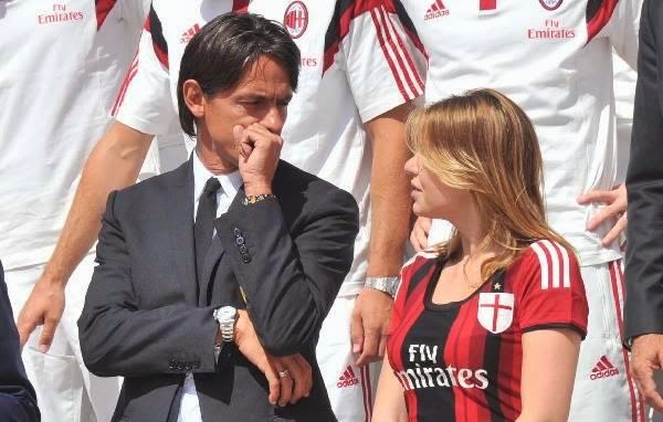 Filippo Inzaghi e Barbara Berlusconi (fonte foto: indonesiafansbola.com)