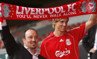 Benitez e Torres al Liverpool (fonte foto: www.dailymail.co.uk)