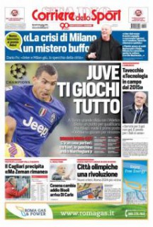 Prima Pagina Corriere dello Sport 8 Dicembre 2014
