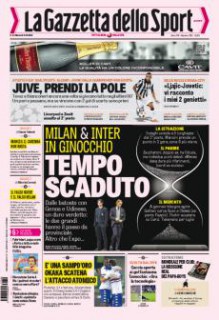 Prima Pagina Gazzetta dello Sport 8 Dicembre 2014