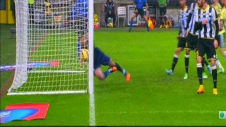 Gol fantasma Milan-Udinese, fonte foto Sky