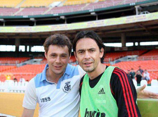 Inzaghi e Claudio Lippi - fonte: facebook.com