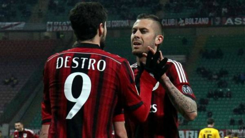 Destro e Menez esultano dopo un gol (Fonte: sportivissimo.me)