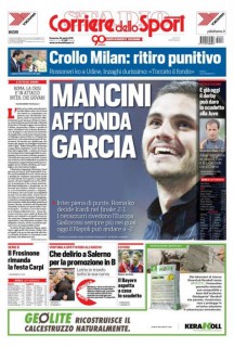 La prima pagina del Corriere dello Sport (giornalone.it)