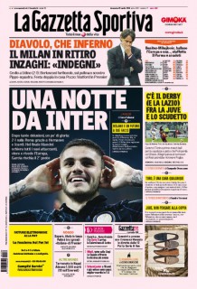 La prima pagina della Gazzetta dello Sport (giornalone.it)