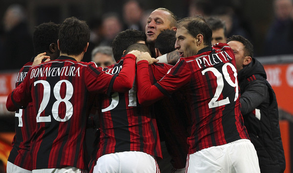 L'esultanza del Milan (acmilan.com)