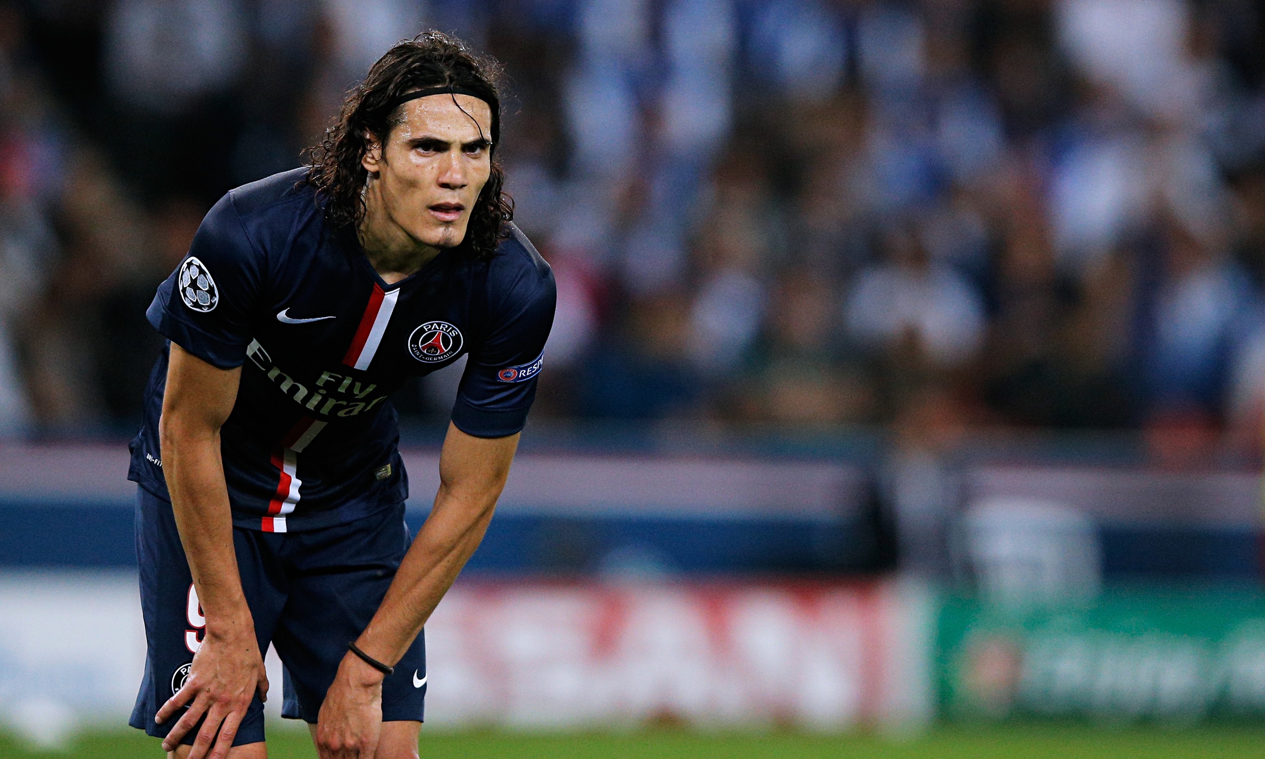Edinson Cavani, attaccante del PSG (Fonte: www.theguardian.com) 