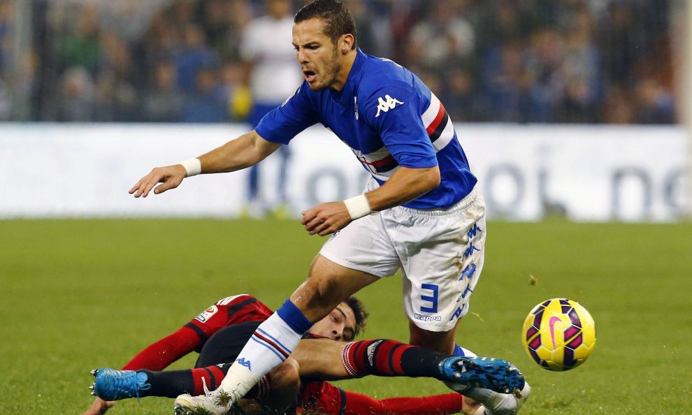 Djamel Mesbah, terzino della Samp (Fonte: www.corrieredellosport.it) 