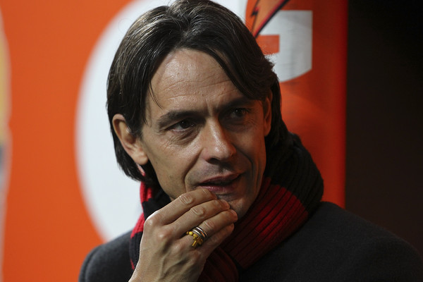 Un preoccupato Filippo Inzaghi (acmilan.com)