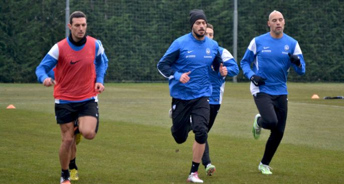 Allenamento dell'Atalanta