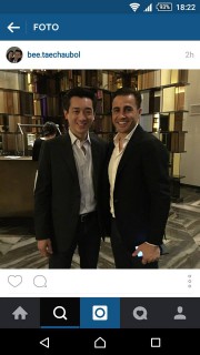 Bee Taechaubol e Cannavaro 