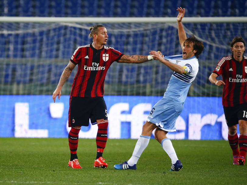 Philippe Mexes e Stefano Mauri (fonte foto: gazzetta.it)