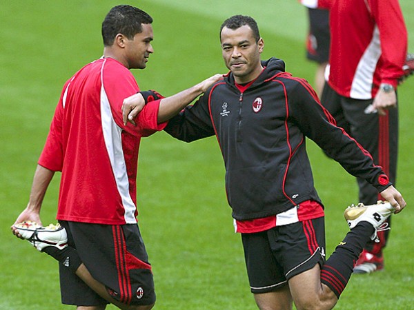 Serginho e Cafu - fonte www.milanday.altervista.org