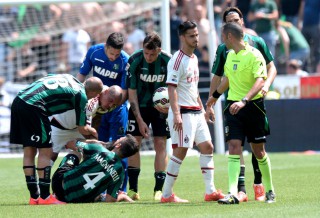 Suso espulso contro il Sassuolo (Fonte: www.sportmediaset.mediaset.it) 