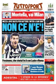 La prima pagina del Tuttosport (giornalone.it)
