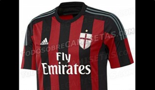 La maglia del Milan della prossima stagione - fonte: todosobrecamisetas.com