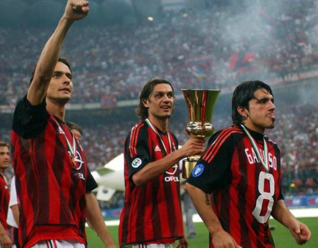 Maldini, Gattuso e Inzaghi (Fonte: www.gazzetta.it) 