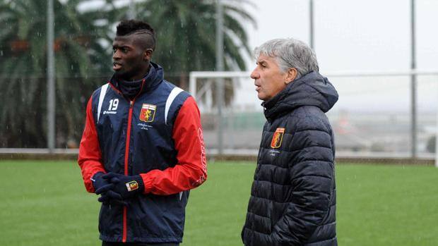 M'Baye Niang e Giampiero Gasperini (fonte foto: www.gazzetta.it)