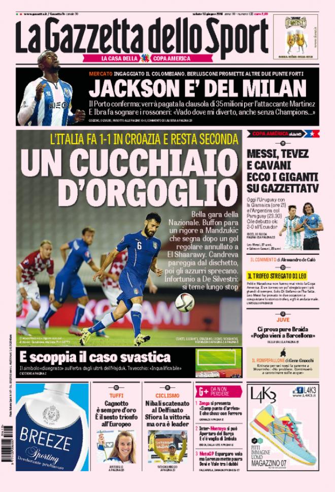La Gazzetta dello Sport (Fonte: giornalone.it)